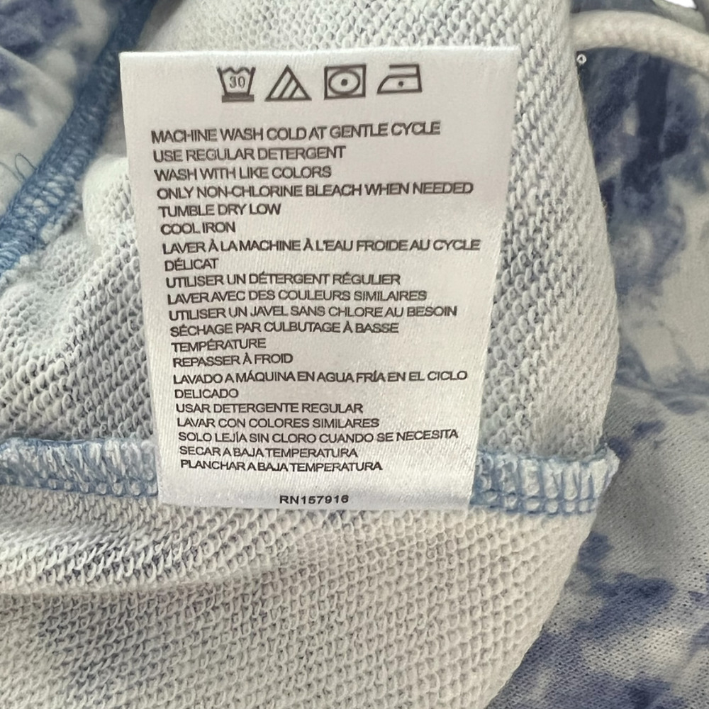 NWT H Halston Studio Blue Tie Dye Shorts Size Small - Picture 5 of 6